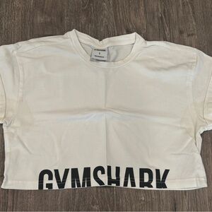 GYMSHARK White Crop Top Size Small